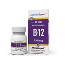 Superieure bron geen schot Methylcobalamine B-12 5000 mcg - vitamine B-12 ter ondersteuning van energieproductie, hersengezondheid en algehele wellness - sublinguale tabletten voor snelle absorptie - 60 oplossende tabletten