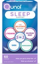 Qunol slaapondersteuning, 5 in 1 niet-habit vormen slaaphulp, supplement met tijd vrijgegeven Melatonine 5 mg, Ashwagandha, GABA, Valeriaan wortel, L-Theanine, 60ct capsules