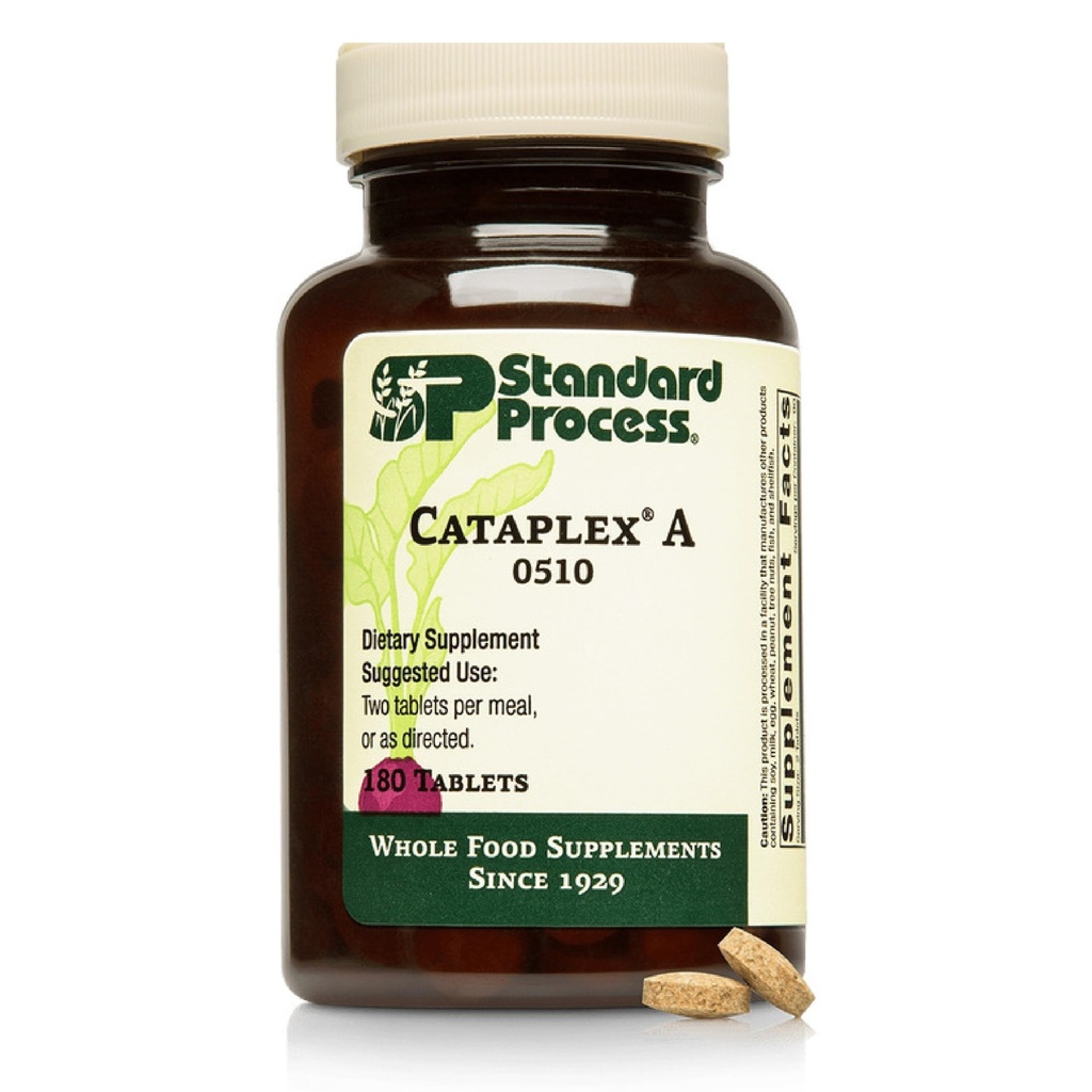 Standard Process Cataplex A - Supports Eye Health & Mucous Membranes - Supports Healthy Vision & Provides Antioxidant Vitamin A - Non-Dairy & Non-Soy - 180 Tablets