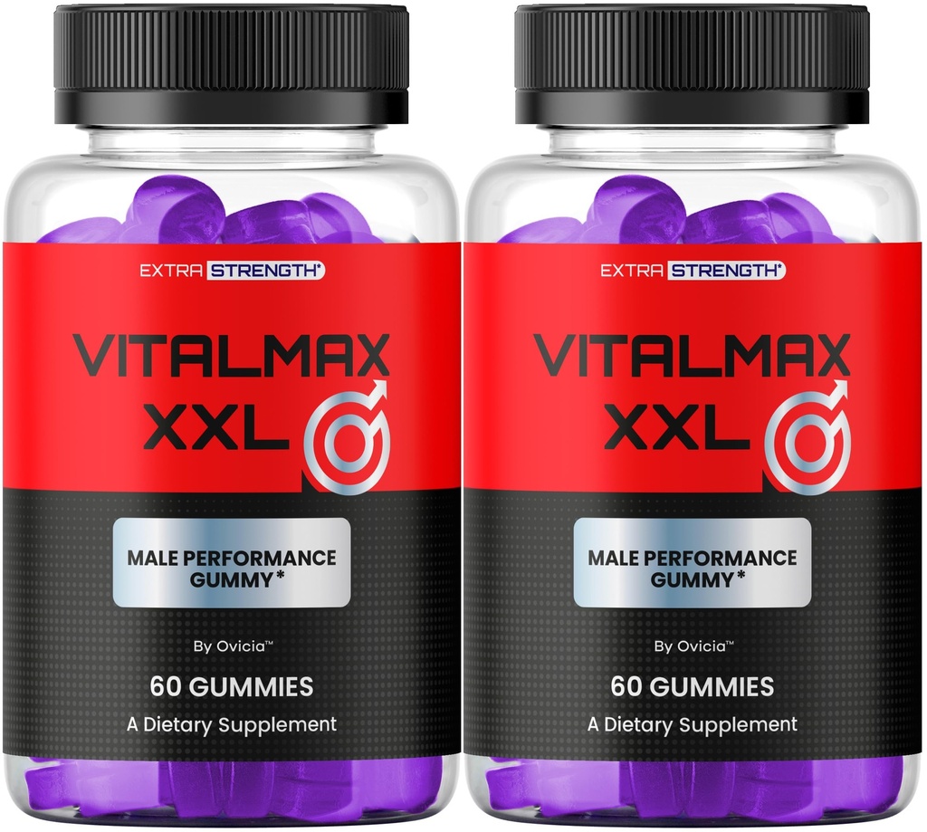 (2 Pack) VitalMax XXL Gummies - Official Vital Max XXL Gummy with All Natural Ingredients, Advanced VitalMaxXXL Maximum Strength Formula for Wellness & Overall Health Support, 120 Gummies for 2 Months