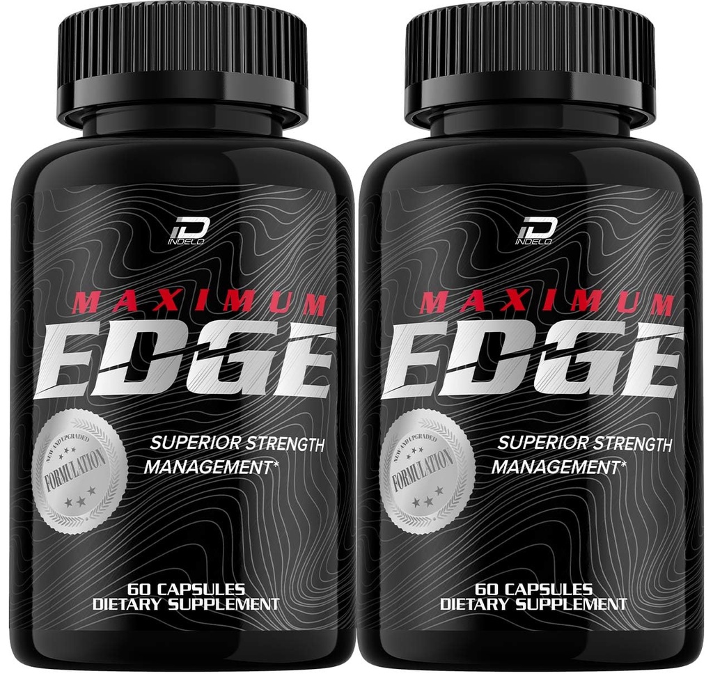 Maximum Edge for Men Capsules, MaximumEdge Vitamin Complex Pills, Official Formula, Maximum Edge Dietary Supplement, All Natural Support Formula Reviews (2 Pack – 120 Capsules)