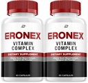 Eronex for Men Capsules, Eronex Vitamin Complex Pills, Ero Nex Official Formula, Eronex para Hombres Dietary Supplement, All Natural Support Formula Reviews (2 Pack - 120 Capsules)