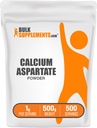BulkSupplements.com Calcium Aspartate Powder - Calcium Supplement, Bone Health Supplement - Gluten Free, 1g per Serving, 500g (1.1 lbs) (Pack of 1)