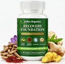 Zafira Organics,Zafira Organics Recovery Foundation,Zafira Organics Saffron Recovery Capsules with Ginger Extract L-Theanine Myo-Inositol,Daily Energy & Mental Clarity,Non-GMO,90 Capsules