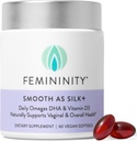 Feminity Smooth as Silk+ 30-dagen starter Kit voor Vaginale droogheid (60 Softgels & Hervulbare glazen pot) Blend of Sea Buckthorn Oil, Vitamine D3 and Plant Based Omega-3 DHA