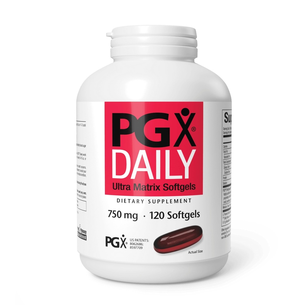 Natural Factors PGX Daily Ultra Matrix, Weight Management Support with MCT Oil, 120 Softgels