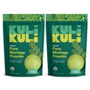 Kuli Kuli Moringa Oleifera Poudre de feuille biologique et smoothie verte, 100% pur USDA Certifié et poudre de Moringa non-OGM, Great with Smoothies, Tea, and Food, 2 Pack