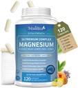 Magnesium Complex Chelated Magnesium Glycinate w/Malate, Taurate& Kruidenextracten voor ondersteuning Slaap, Spier, Cortisol & Hartgezondheid, Glutenvrij, Veganistisch, Niet GGO, Hoge Absorptie,120 Capsules