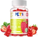 Animaux Purest Glucosamine Chondritin Gommies avec MSM & Elderberry Extra Strength - Joint Support, Antioxydant Immuni Support Supplément pour Adultes, Hommes et Femmes. Fraises