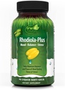 Irwin Naturals Rhodiola-Plus - 75 Liquid Soft-Gels - Aide à maintenir l'équilibre et la paix de l'esprit - avec L-Theanine, Vitamine D3 et Magnésium - 25 portions