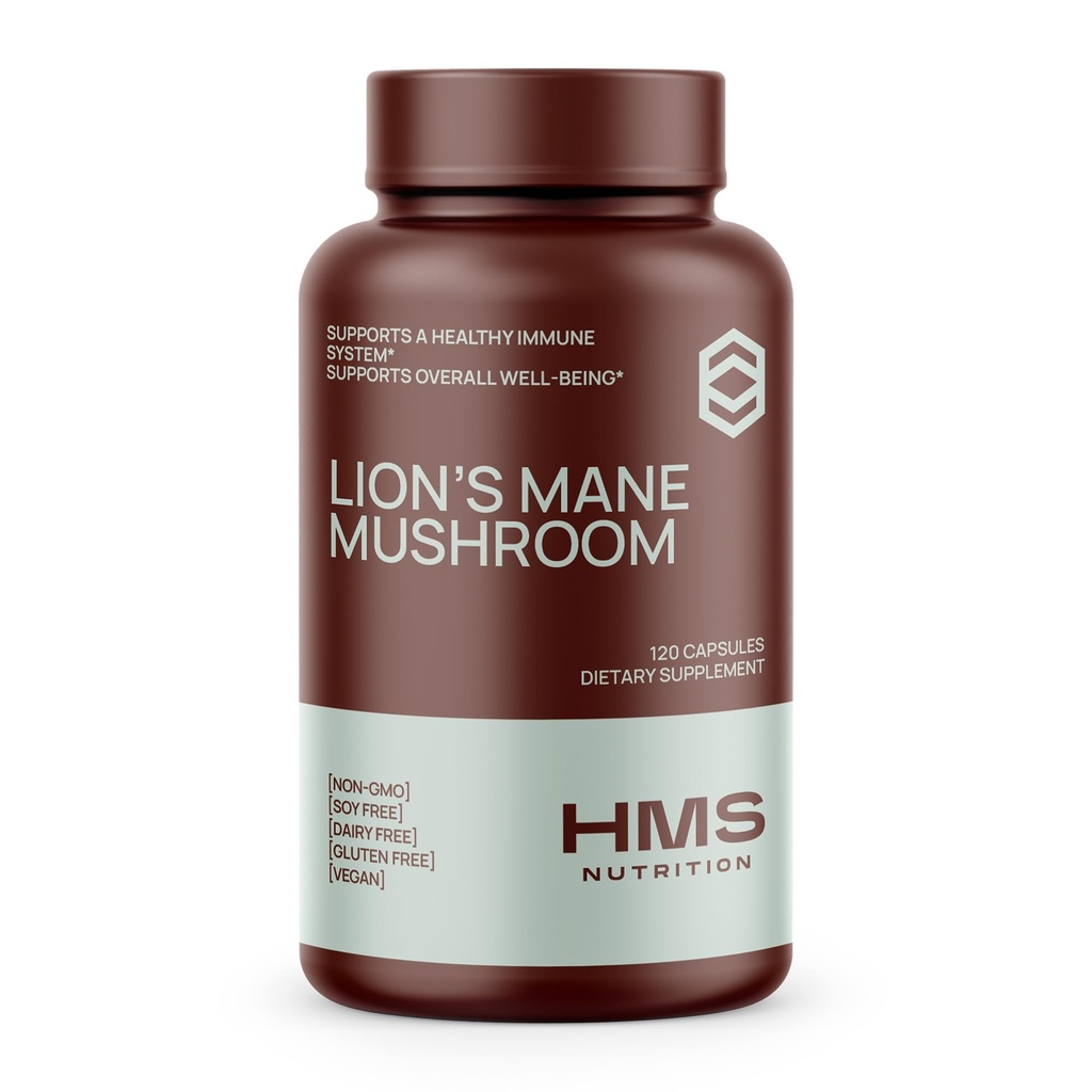 Lions Mane Supplement Capsules, Lions Mane Mushroom for Immune Support, Memory & Focus Supplement, 1000mg per Serving, Non-GMO Vegan, 120 Capsules, 2 maand levering