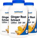 Nutricost Ginger Root Extract 550mg, 240 Capsules (3 bouteilles)