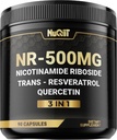 NAD+ Supplement met Nicotinamide Riboside, Resveratrol, Quercetine - 90 Tellen - 90 Dagen Levering