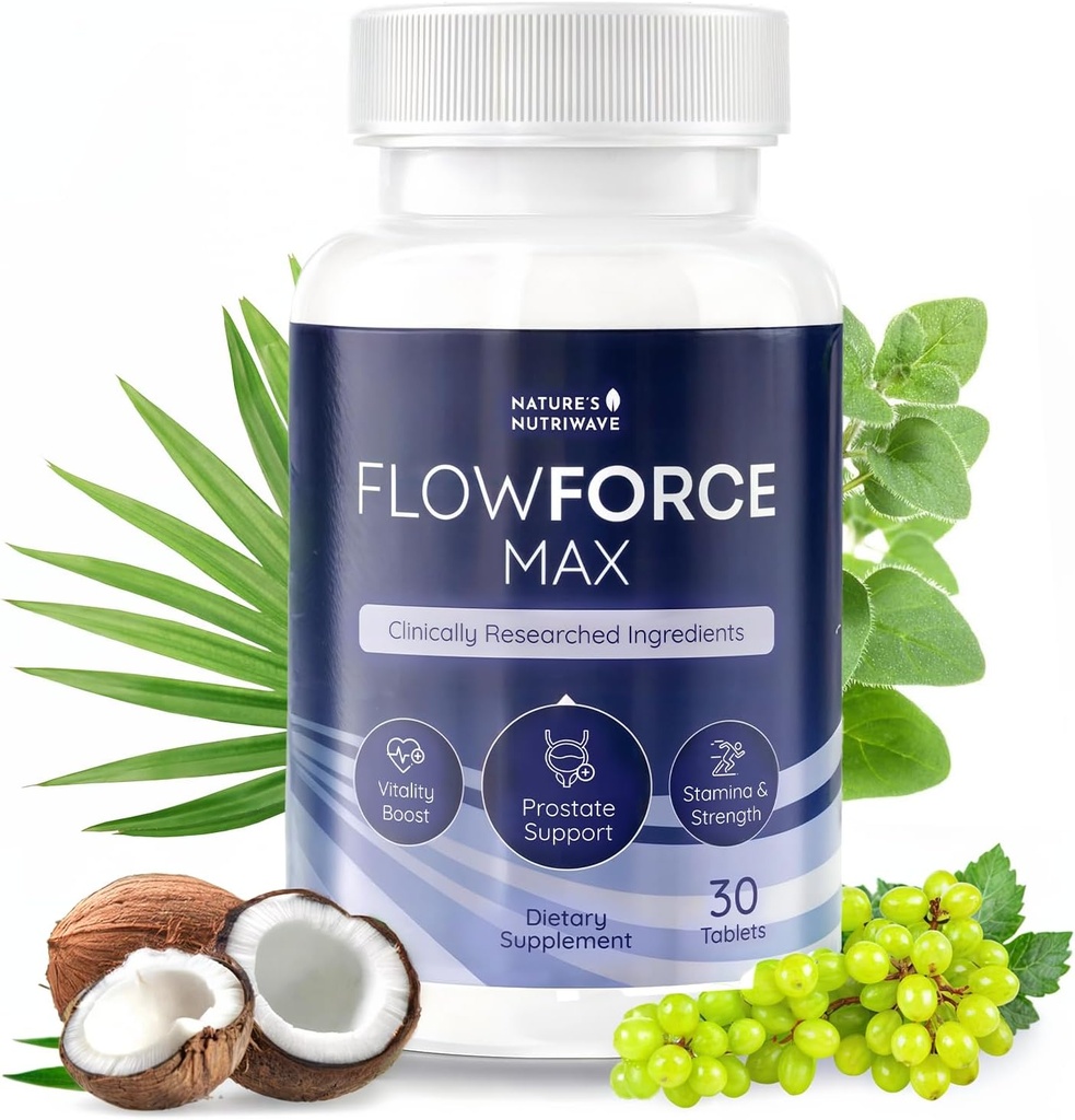 FlowForceMax Herbal Support Supplement - natuurlijke plantaardige formule met Zag Palmetto Extract 