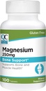 Quality Choice Magnesiumoxide 250 mg tabletten, Glutenvrije Dieetvrije Minerale Supplement voor spier hart, bot en zenuw gezondheid ondersteuning, 100 Telflessen