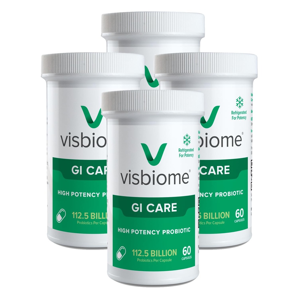 Visbiome® GI Care - High Potency Probiotic - 112,5 miljard CFU Live Probiotics, Original De Simone Formulatie, Made in USA, 240 Capsules.