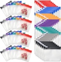 35&70 Pièces Pillet Sacs à Poche Zippered, Anglecai Pillet réutilisable pour les sacs de médecine Portable auto-scellage de voyage Packets de médecine avec serrure à glissière Sacs à drogue (70)
