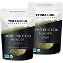 Terrasoul Superfoods Poudre de protéines de chanvre biologique (50% de protéines), 2 livres
