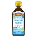 Carlson - Kid's The Very Finest Fish Oil Liquid, 800 mg Omega-3s, Norwegian, Wild-Caught Fish Oil, Omega 3 Liquid for Kids, Sustainablely Sourced, Lemon, 200 ml