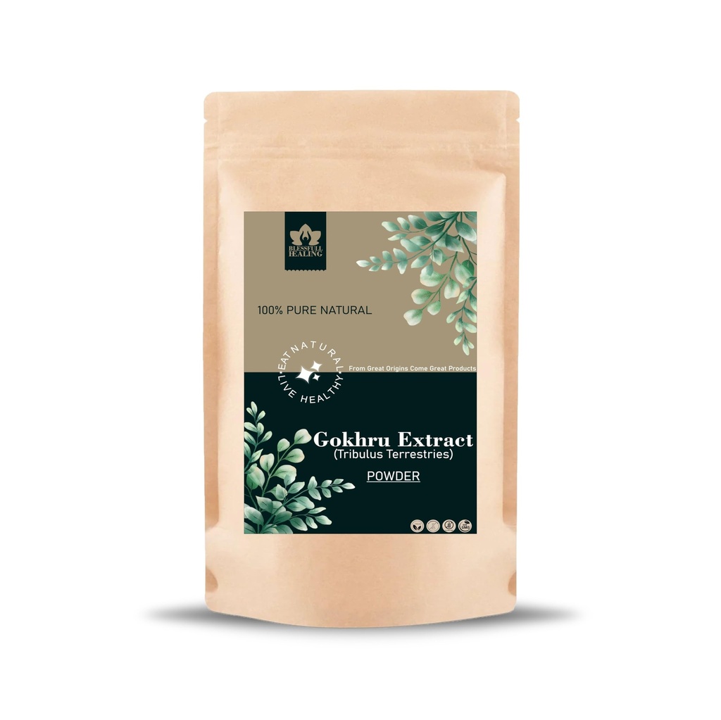 Blessfull Healing Gokhru Extract (Tribulus Terrestries) Powder 100% Pure Natural 100 Gram / 3.52 oz