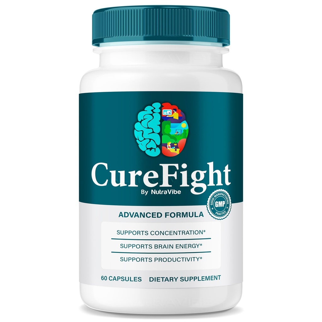 Cure Fight for Memory – Brain and Memory Support with Advanced 3D Formula | Cure Fight Pills for Focus, Clarity & Concentration, in Easy-to-Take Capsules (60 Capsules)