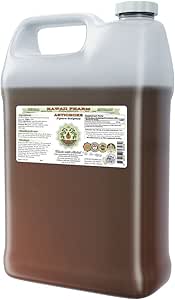 Extrait liquide sans alcool d'artichaut, artichaut organique (Cynara scolymus) Feuille séchée Glycérite Hawaii Pharm supplément naturel à base de plantes 64 oz