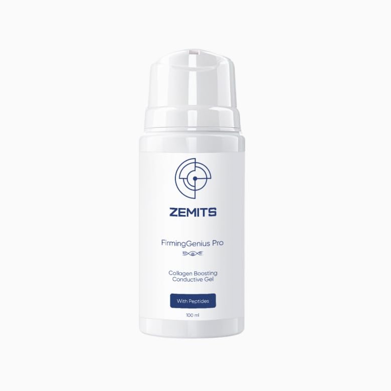 Zemits FirmingGenius Pro | Conductive Gel with Peptides, Hyaluronic Acid & Vitamin E | Hydrating, Non-Greasy | For Facial & Body Beauty Devices (100ml)