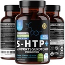 N1N Premium 5-HTP 200mg Plus Calcium, gemaakt van Griffonia Seed Extract, Niet GGO en Glutenvrij, 120 Caps