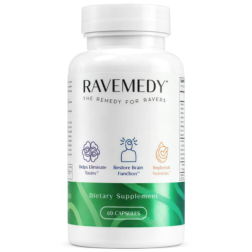Rave Aid Supplement - Concert & Festival Essentials Supplement met NAC 500mg 