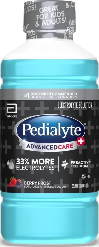 Pedialyte AdvancedCare Plus Electrolyte Drink, Berry Frost
