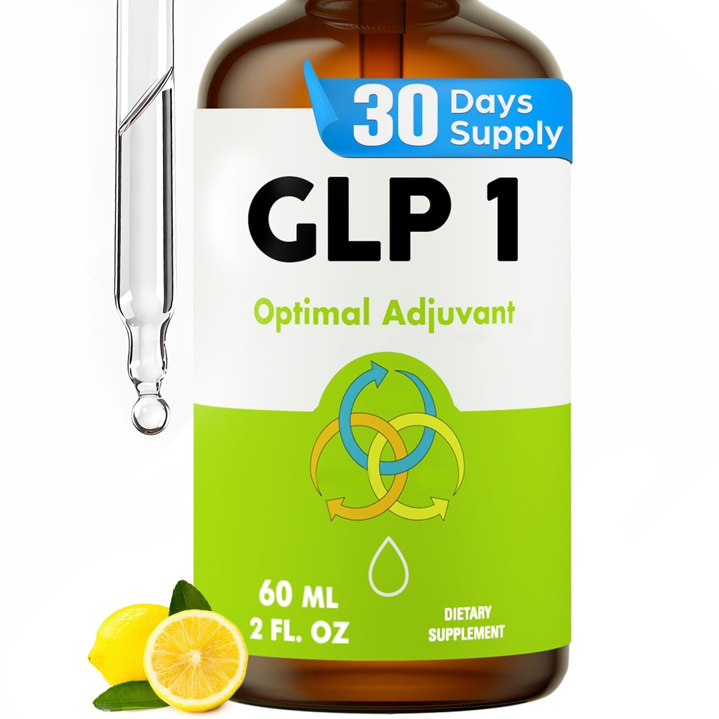 Glp 1 Liquid Drops for Women & Men, with Collagen & Prebiotic, 60 ML, Lemon