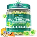 Digestieve enzymen Gummies voor vrouwen en mannen, multi-enzymen met 90miljard CFU Probiotica en Prebiotica & Postbiotica, Plantaardige & Fruit Fiber Blend, Super Enzymen voor Digestieve & Gut Health,Immune,60Cts