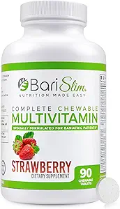 BariSlim Multivitamine bariatrique à croquer - 45mg Fer - sur mesure pour la chirurgie bariatrique, y compris le pont gastrique et la Manche gastrique - soutenir votre voyage de récupération