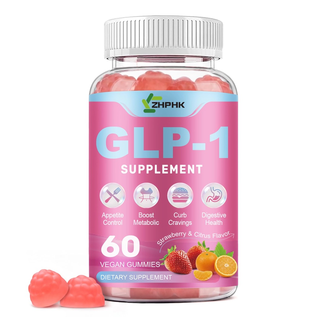 GLP-1 Support Gummies, Sugar-Free Appetite & Craving Control, Metabolism