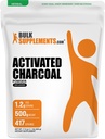 BulkSupplements.com Actieve Charcoal Powder - uit Kokoskool, voor het bleken van tanden - Vegan & Glutenvrij, 1,2 g per portie, 500 g (1,1 lbs) (verpakking van 1)