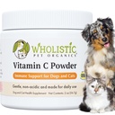 Wholistic Pet Organics Pure Ester-C Powder for Dogs - 2 Oz - Gezond alternatief voor Honden Allergie Kauwen - Vitamine C Supplement voor Honden Allergie Relief, Immune Support, Itch Relief for Dogs - Made in USA