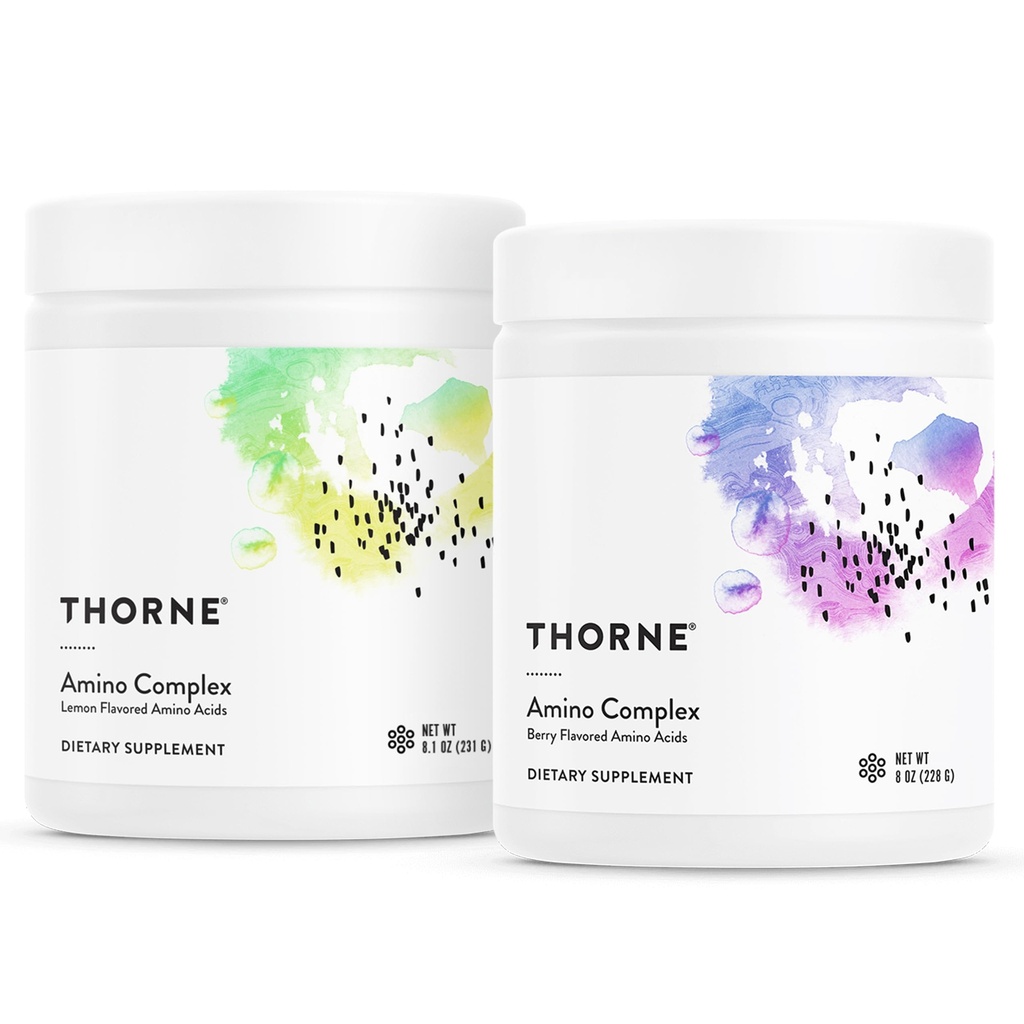THORNE - Amino Complex Bundle - Bevordert spiermassa en energieproductie - Citroen & Berry Smaken