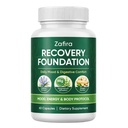 Zafira Organics Saffron Supplements, Zafira Recovery Foundation Capsules for Daily Wellness Support, with Saffron Extract, Magnesium Bisglycinate, Ginger, Zinc, Vitamin D3 & B12, 60 Capsules