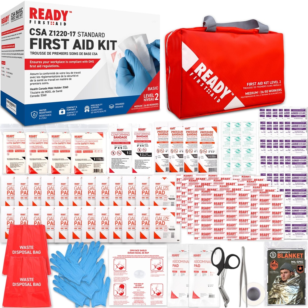 Ready First Aid CSA Type 2 Basic Workplace First Aid Kit for 26-50 Workers