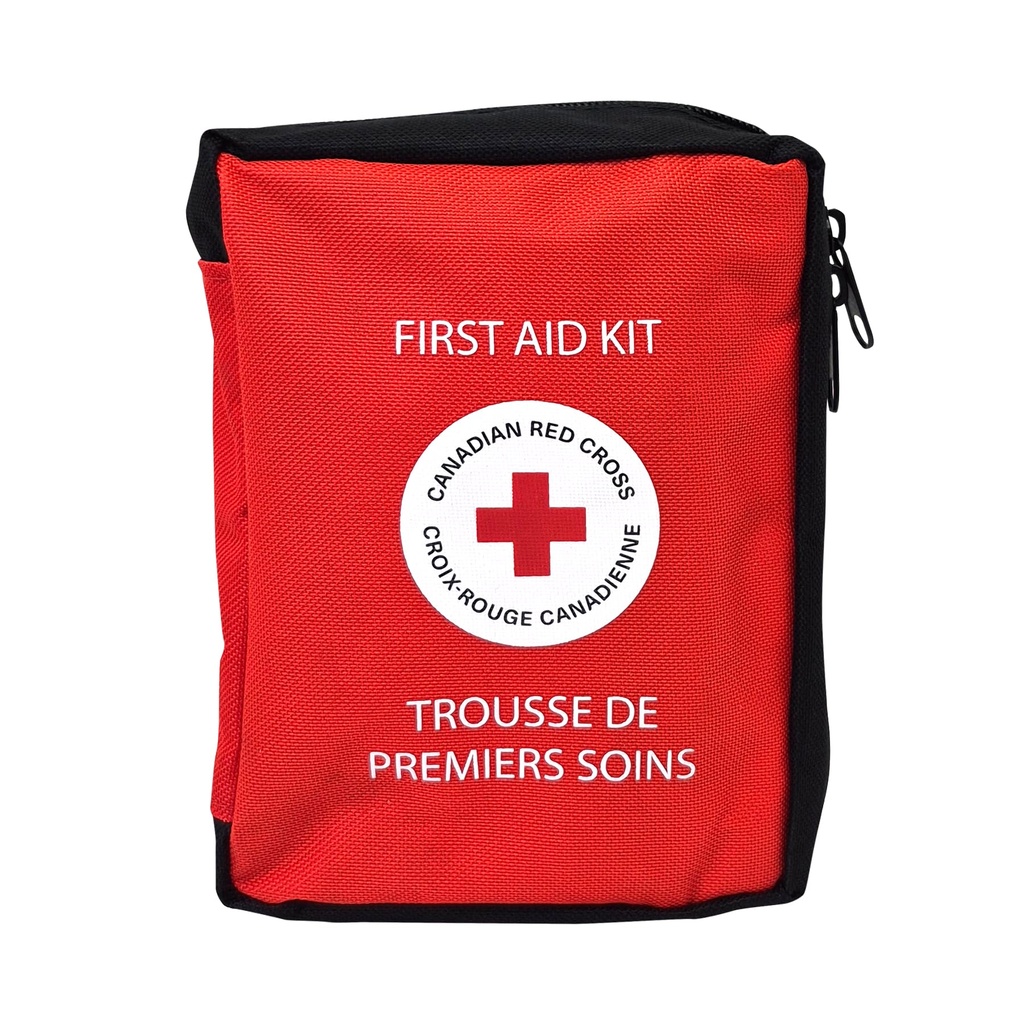 Canadian Red Cross Everyday First Aid Kit for Car, Home, Office, and More, Small First Aid Kit Fits in Backpack or Desk Drawer, 63 Pieces