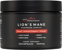 PeakPerformance Lion's Mane Mushroom Complément Capsules avec Reishi, Cordyceps, Turkey Tail – Cerveau Nootropic pour la mémoire, Focus, l'énergie naturelle et supplément de soutien immunitaire (120 Capsules)