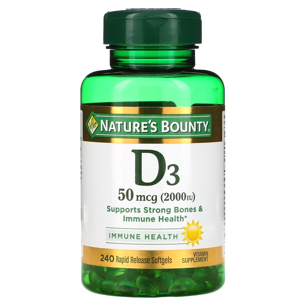 Bounty D3-2000 IE, 240 Softgels (verpakking van 2)