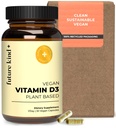 Future Kind Vegan Vitamine D3-2500 IE Op planten gebaseerde supplement voor cel- en immuunondersteuning - suikervrije vitamine D (30 Softgels in glazen fles)