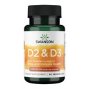 Swanson Vitamin D Complex met Vitaminen D2 & D3 - Complete Sunshine Vitamin Complex for Bone, Dental & Immune Health - Vitamine Supplement (50 mcg, 60 Veggie Capsules)