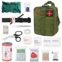 Military First Aid Kit, 46PCS First Aid Bag, Outdoor First Aid Kit, Trauma First Aid Kit for Car, Home, Travel, Outdoor Camping, Hiking