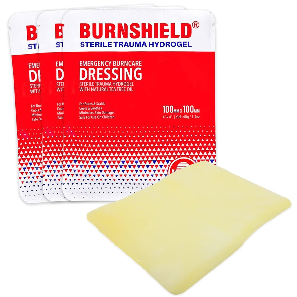 Burnshield 4" X 4" Barn Dressing Sterilization, 3 Pack