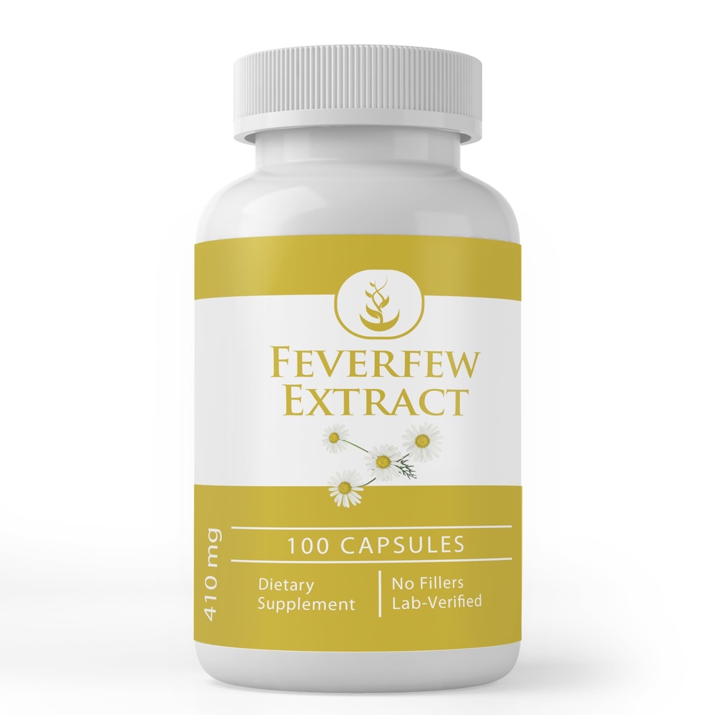 Ingrédients originaux purs Extrait de fièvre (100 capsules) Toujours pur, sans additifs ou remplisseurs, laboratoire vérifié