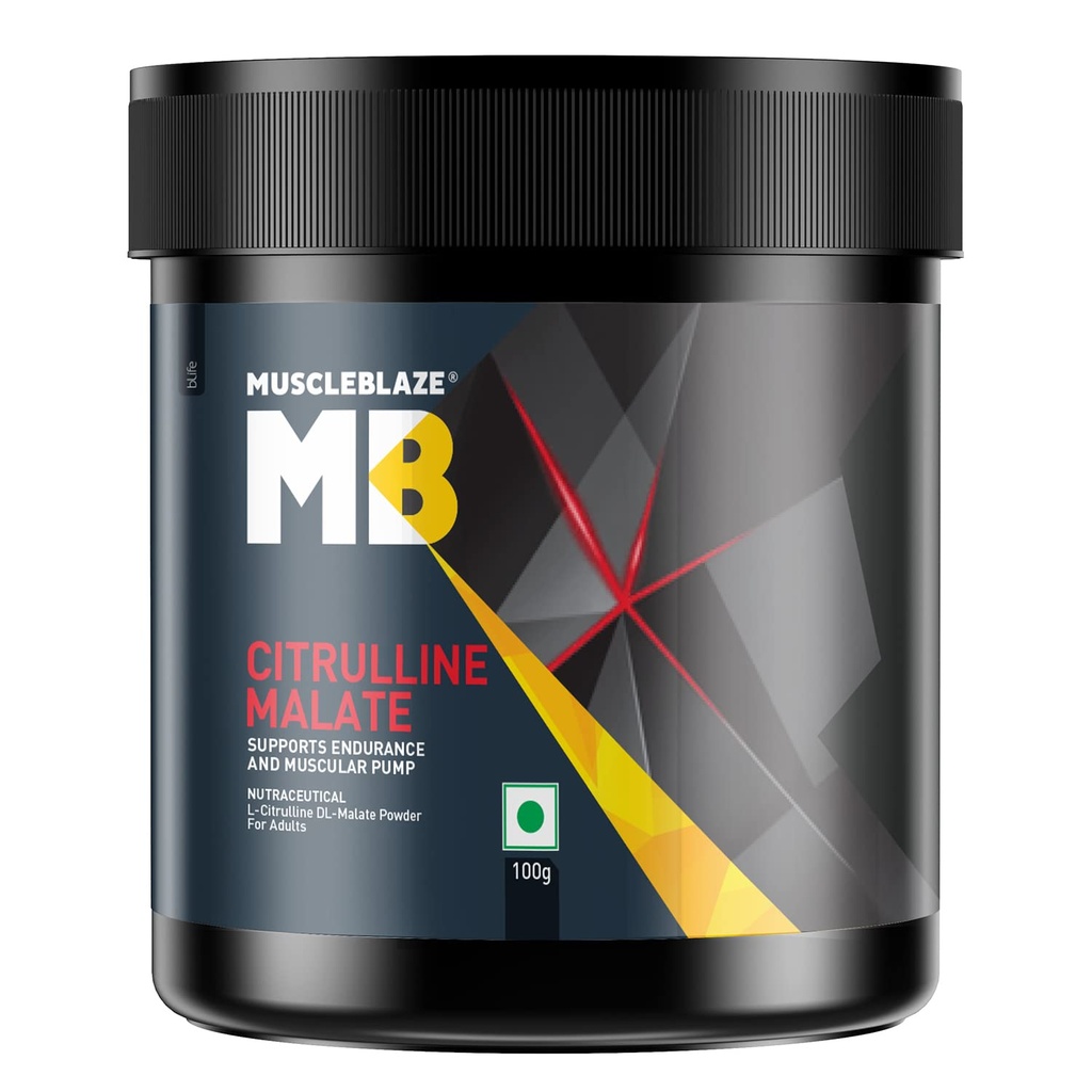 MuscleBlaze Citrulline Malate Powder, Unflavoured,100g