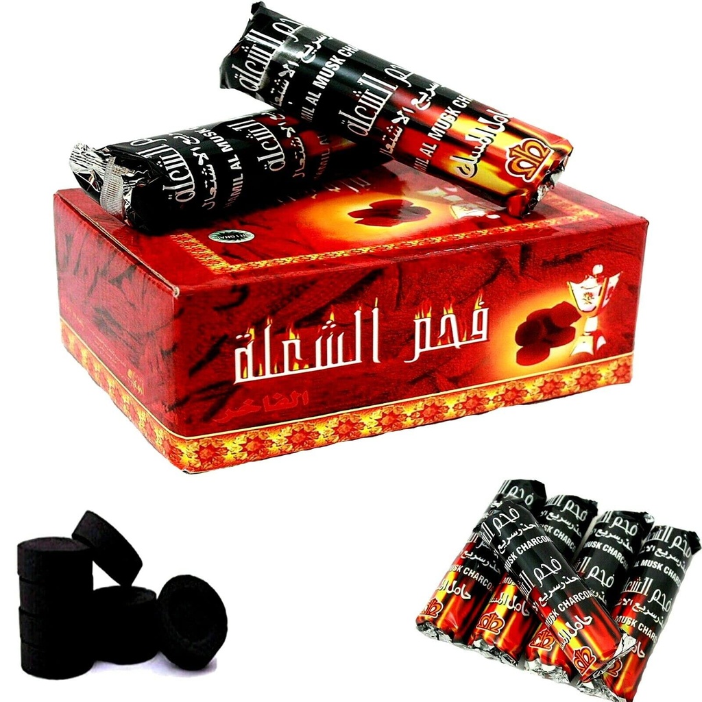 Charcoal Tablets for Burning Dhoop/Frankincense (Pack of 5 (50 DISC))