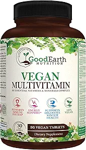 Vegan Multivitaminen voor mannen en vrouwen - Vitaminen A , B Complex , C , D3 , Zink , Magnesium , Spirulina , Antioxidanten - Dagelijks Multivitamine Mineral Supplement met Fruit & plantaardige Blend